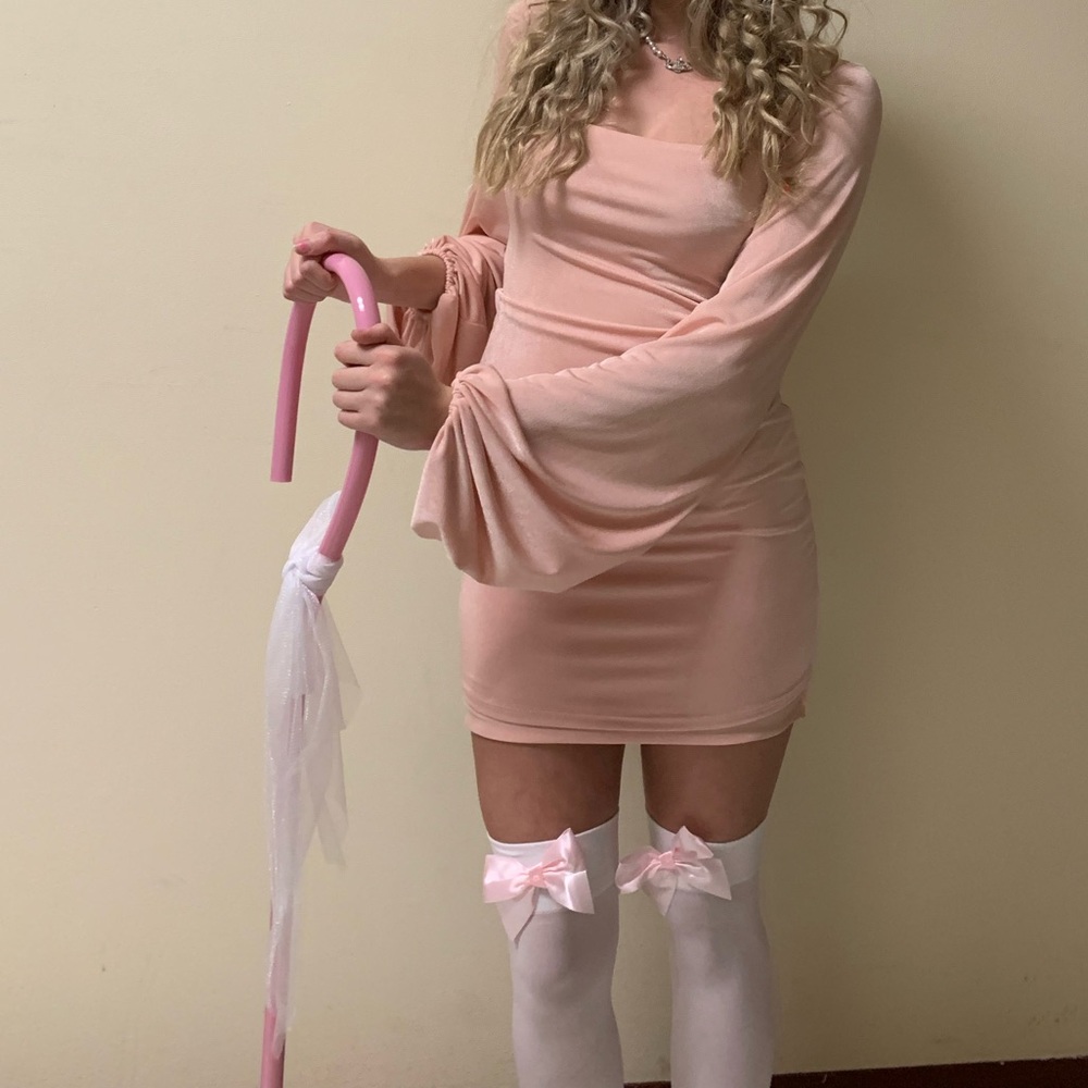 Lucy in the Sky Blush Pink Mini Dress